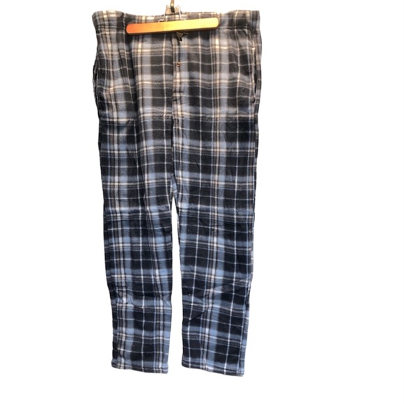 Architect Other - Architect men's blue/black/white plaid fleece sleep pants, 2XL